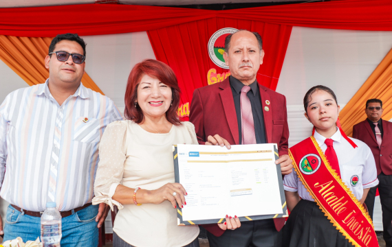 INICIO DE PROCESO DE LICITACIÓN Y ENTREGA DE MALLA RASCHEL EN LA IE CET N° 34 DE CHANCAY